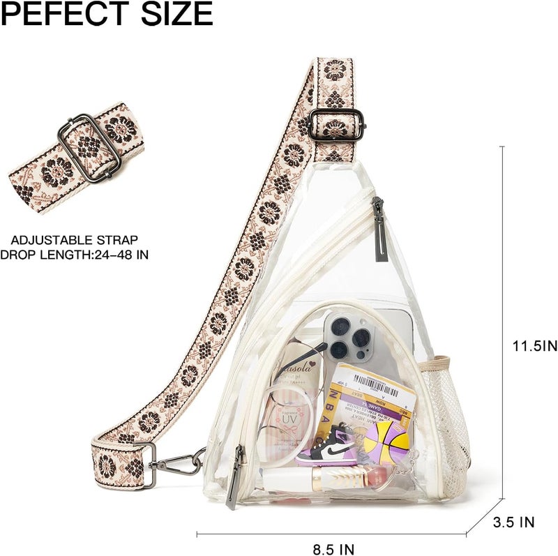 LATMAP 7L Sling Bag For Women Men Backpack Fanny Pack Crossbody Chest Travel Shoulder Belt Bags Purse Handbag PU Leather - Image 4